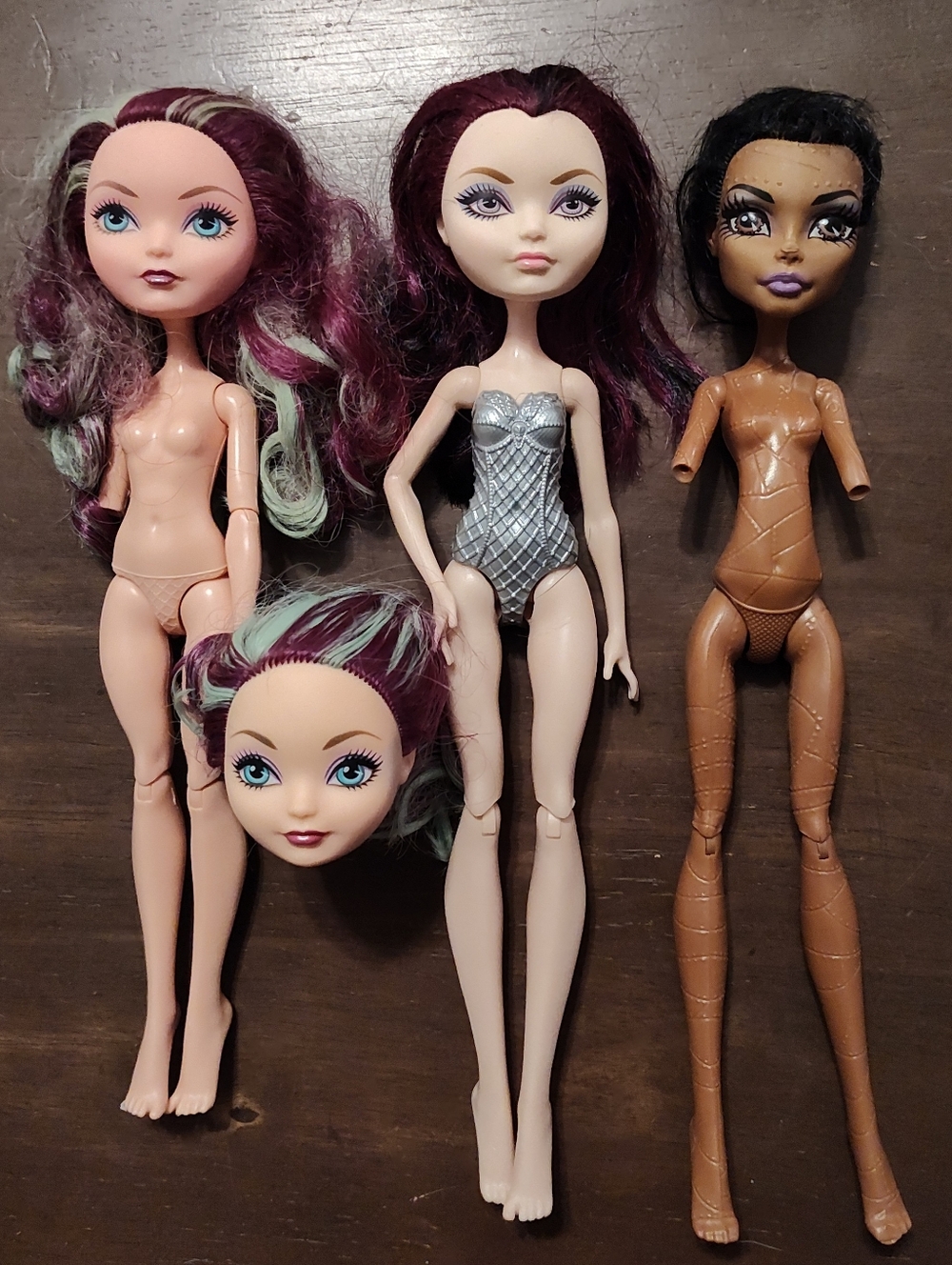 Madeline Hatter, Raven, And Robecca Steam Doll Lot For OOAK